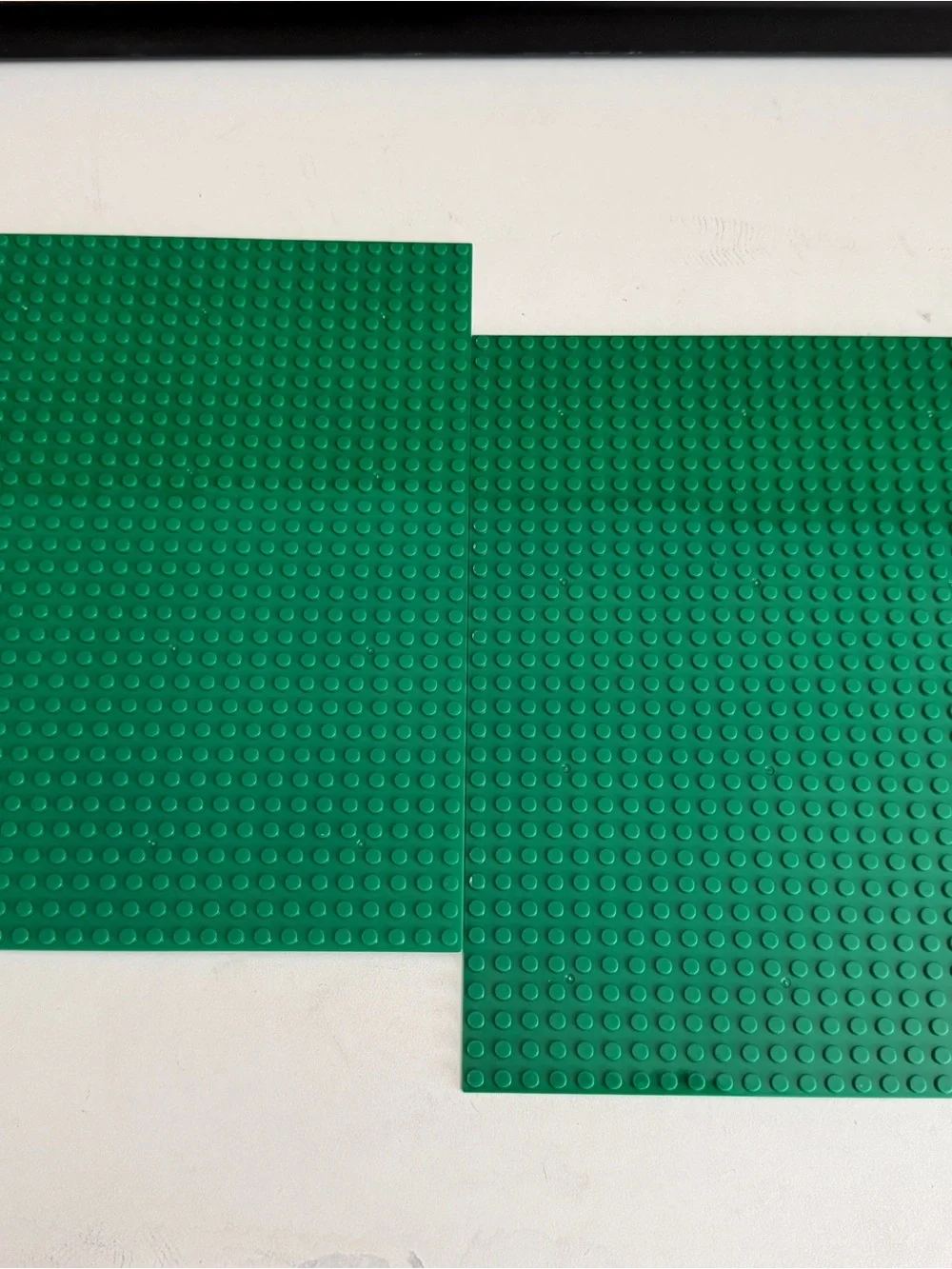 Lego Compatible Base Plates- 2 Blue & 2 green.